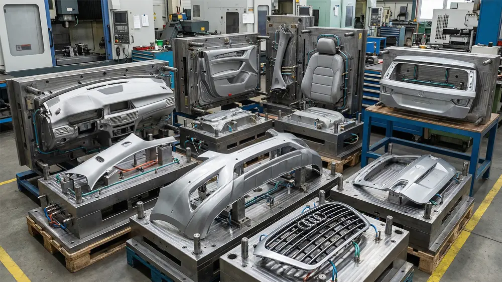 मोटर वाहन भित्री र बाहिरी इंजेक्शन मोल्डहरू