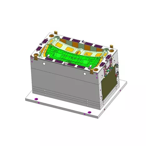 अटोमोटिभ रियर टेलगेट ट्रिम प्यानल इंजेक्शन मोल्ड