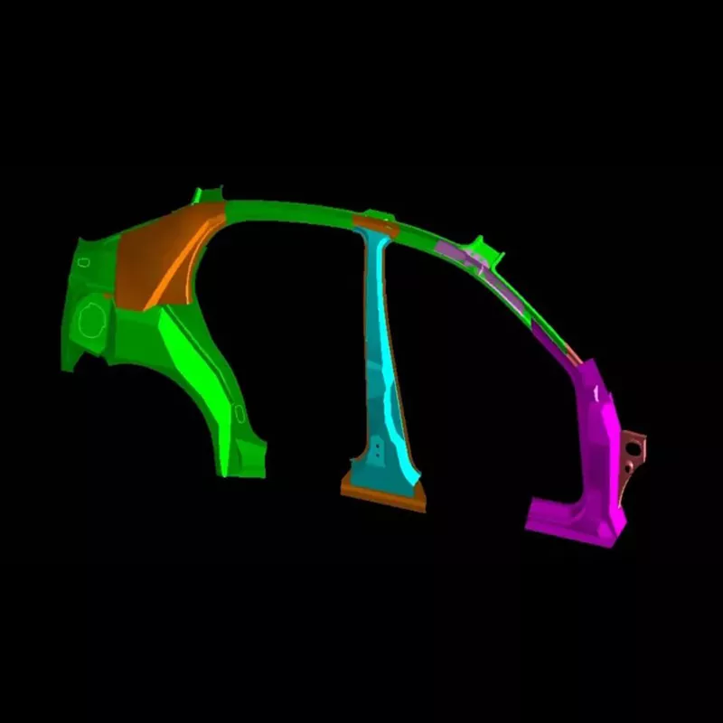 अटोमोटिभ साइड प्यानल इनर असेंबली स्ट्याम्पिङ मरेको छ