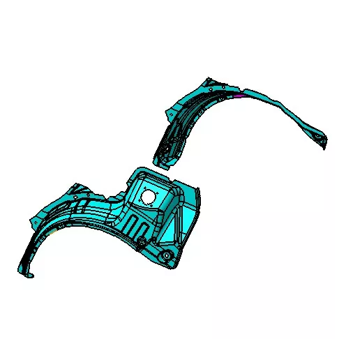 मोटर वाहन व्हील आर्क व्हील कभर इंजेक्शन मोल्ड